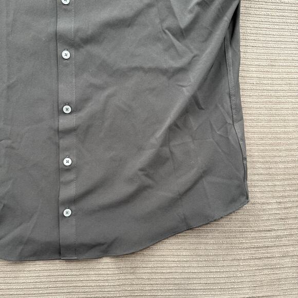 Mizzen+Main Leeward Shirt Mens XL Trim Fit Black Stretch Button Down Performance - Picture 7 of 9